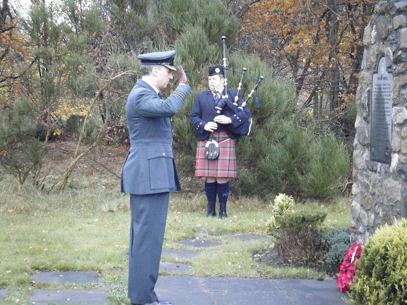 Group Captain JJ Johnson, Station Commander RAF Kinloss.