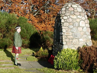 Eric Munro of the Forres Branch of the British Legion.