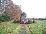 The Memorial amid the Autumn leaves.