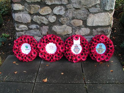 November 2007, Remembrance Sunday, tributes laid.