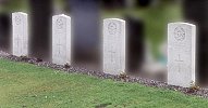 Graves of Sgt G H Barr, Sgt R M Dickie, F/Sgt F L Frank, F/Officer J W Tucker. Copyright M Perratt.