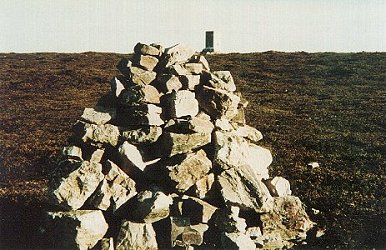 Cairn built in memory of the crew of Whitley P5006.