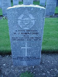 Sgt W J Robertshaw RCAF.