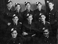 Sgt. F. C. Moran and fellow Air Signaller trainees, contributed by Doreen Bowyer and Family.