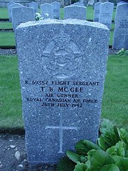 R 69352 Sgt T B MGee RCAF, Air Gunner, No 19 OTU.