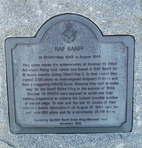 Banff Strike Wing Memorial.