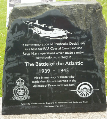 Battle of the Atlantic Memorial Stone, Pembroke Dock.