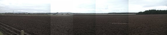 RAF Dallachy Today, a composite image taken south east of Cowie farm and the old ops block.