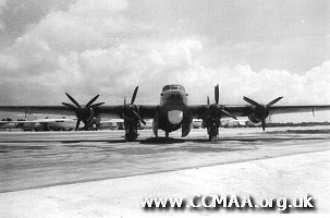 206 Sqn Mk I Shackletons on Christmas Island 1956.