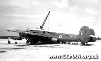 206 Sqn Mk I Shackletons on Christmas Island 1956.
