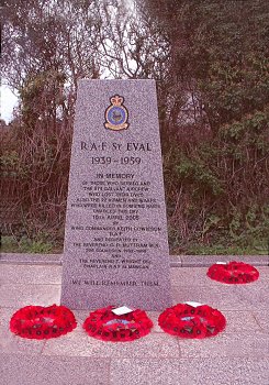 The St Eval Association Memorial.